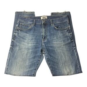 Joseph Abboud Slim Fit Jeans Mens 34x32 Blue Good Distressed Medium Wash Stretch